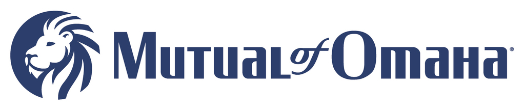 In this photo provided by Mutual of Omaha, the new corporate logo for Mutual of Omaha is pictured. Four months after announcing it would abandon its longtime Indian chief head corporate logo, Mutual of Omaha has unveiled its new logo depicting an African lion, Thursday, Nov. 12, 2020.  (Mutual of Omaha via AP)